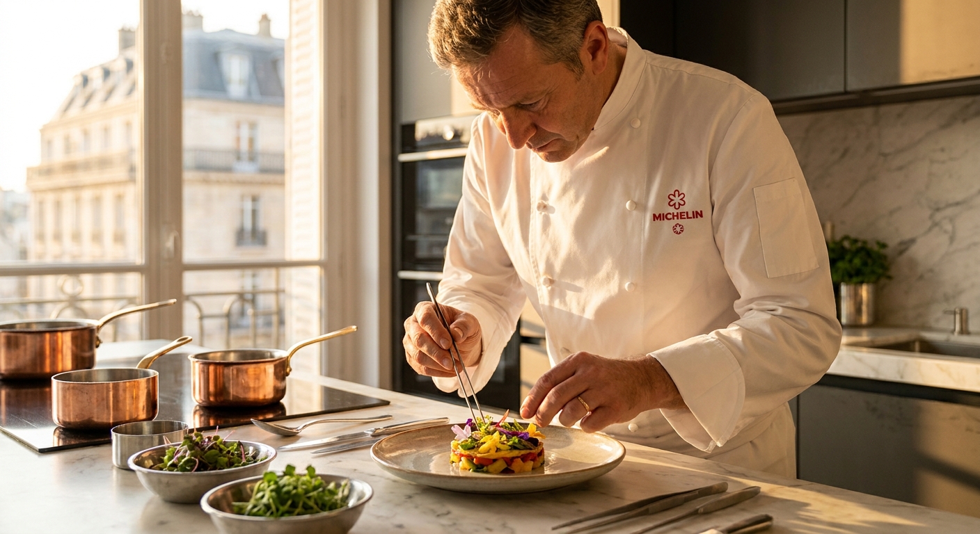 Chef
étoilé à domicile à Paris : quand la grande cuisine vient chez
vous